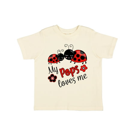 

Inktastic My Pops Loves Me with Cute Ladybugs Gift Toddler Boy or Toddler Girl T-Shirt