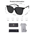 thumbnail image 5 of Lentes de Sol SOJOS Fashion Cuadrados SJ2196 para Mujer Negro/Gris, 5 of 5