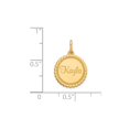 thumbnail image 2 of 10k Scalloped Round Disc Name Plate - Flyer Pg. 4 in 10k Yellow Gold, 2 of 2