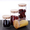 thumbnail image 3 of Glass Kitchen Storage Canister Large Capacity Storage Jar for Food Storage Organization  10*25cm, 3 of 7