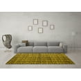 thumbnail image 3 of Ahgly Company Indoor Square Abstract Yellow Modern Area Rugs, 8' Square, 3 of 4