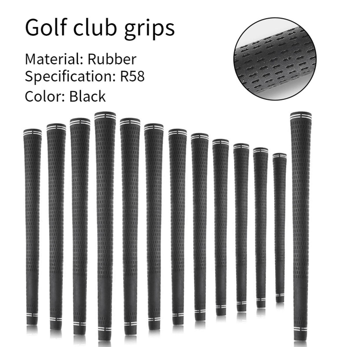 13Pcs Golf Grips Anti-Slip All Weather Grip Standard Clubs