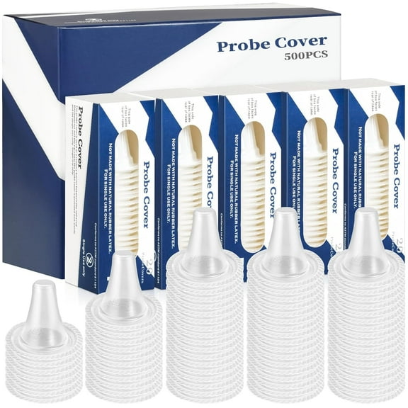 500 Counts Ear Thermometer Probe Covers/Refill Caps/Lens Filters for All Braun Ear Thermometer Models Thermometers Disposable Covers