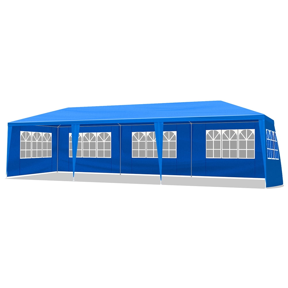 Aimee Lii 360" x120" Large Party Tent, Events Shelter Canopy Gazebo with 4 Side Walls, Shade Shelter for Weddings, Picnic, Blue Aimee Lii 360" x120" Large Party Tent, Events Shelter Canopy Gazebo with 4 Side Walls, Shade Shelter for Weddings, Picnic, Blue