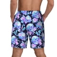 thumbnail image 2 of Lsque Mens Swim Trunks flower Skull star Pattern - Bathing Suit Compression Liner - Beach Swim Shorts Swimwear - (S-3XL) - Stretch Quick Dry -X-Large, 2 of 9