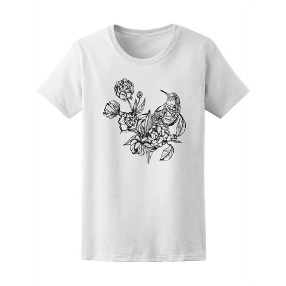 Beautiful Vintage Hummingbird Tee Women's -Image by Shutterstock