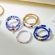 thumbnail image 3 of Pulsera apilable con dije de aficionado al fútbol, joyería deportiva, plegable y ajustable, con marco de metal, ideal para el día del partido, regalo para mamás de fútbol, estilo bohemio, 3 of 9