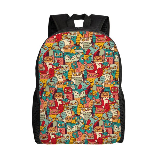 Balery Funny Owl Bird Mochila - Mochila Estilosa y Duradera para Laptop de 15 Pulgadas con Tela Oxford Impermeable