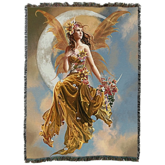 Pure Country Weavers Earth Moon Large Tapestry Throw Woven from Cotton - Made in The USA (72x54)