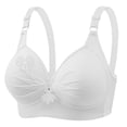 thumbnail image 1 of Wireless Bras for Women No Underwire, No Underwire Adjustable Full Coverage Supportlette Plus Size, White XS-4XL,, 1 of 6