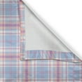 thumbnail image 5 of Ambesonne Pastel Grommet Curtain, Vintage Plaid Pattern, 50" x 96", Fuchsia Salmon Pale Blue, 5 of 6