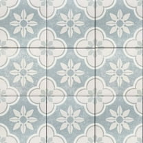 The Tile Life Oheka Montauk Blue Matte Porcelain Floor & Wall Tile 6x6 in 44-Piece
