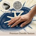 thumbnail image 6 of ODIKA 6'x9' Washable Area Rug Non-Slip, Chair-Friendly, Starfish Ocean Nautical Motif Seashell Center Bathroom Coral for Dining Room, Under Table, Office Décor, 6 of 7