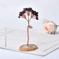 thumbnail image 1 of Xiao Hua 1 adorno de árbol de la vida hecho a mano de piedra triturada natural, árbol de la vida de piedra de cristal natural rojo intenso, adorno de piedra para decoración del hogar, 1 of 4