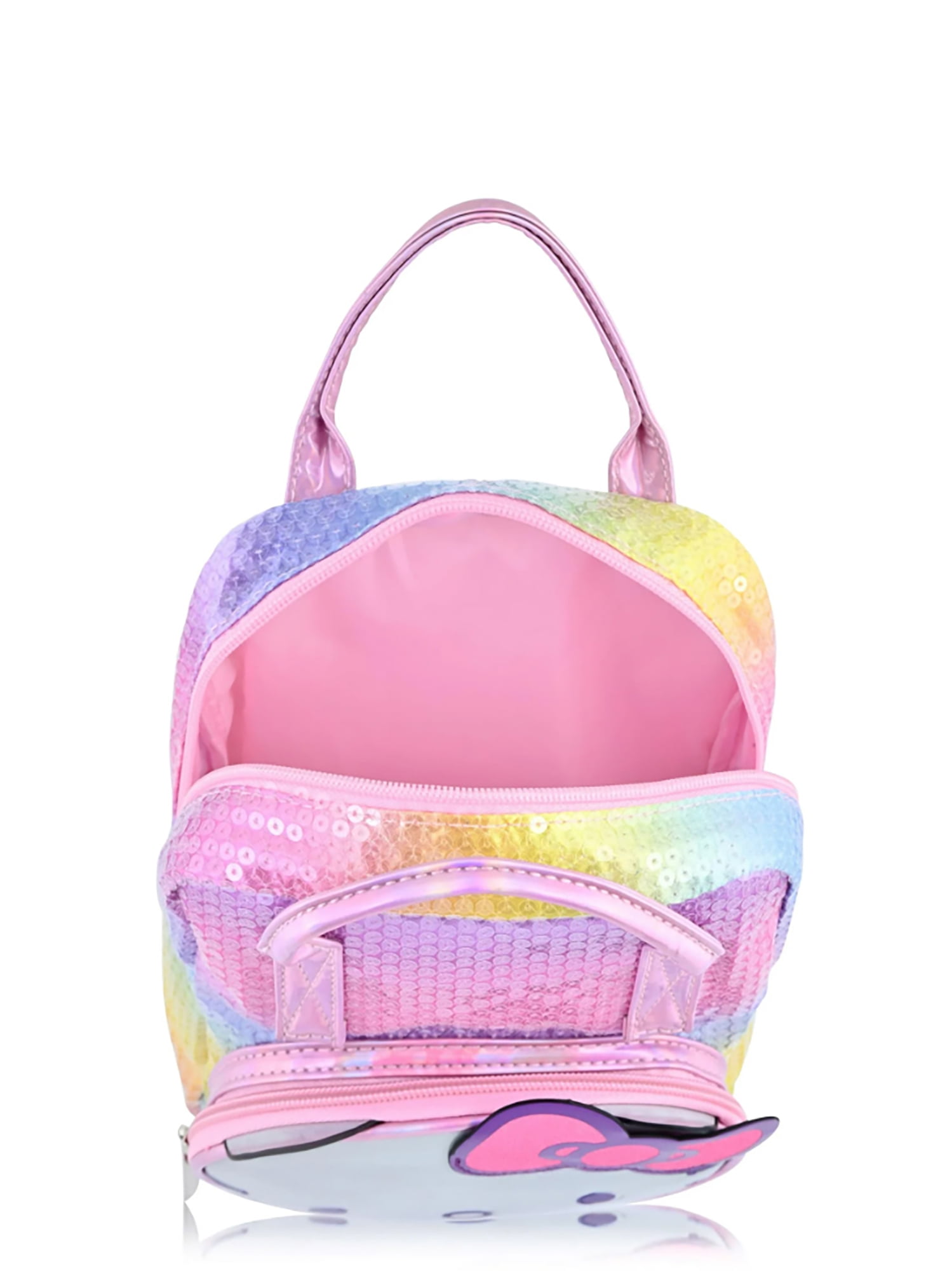 NWT Hello Kitty Mini Backpack Pink Rainbow Sanrio All-Over Print Kawaii Bag Amazon.com: Fast Forward Sanrio Hello Kitty Backpack for  main image 3