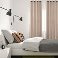 thumbnail image 4 of OULII Rideaux Occultants Beiges pour Chambre en Polyester Filtrant la Lumière 1 Paquet, 4 of 8