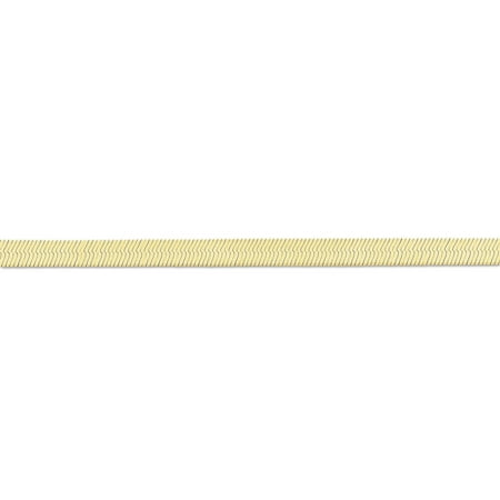 14K Yellow Gold 5mm Wide Herringbone Chain Necklace