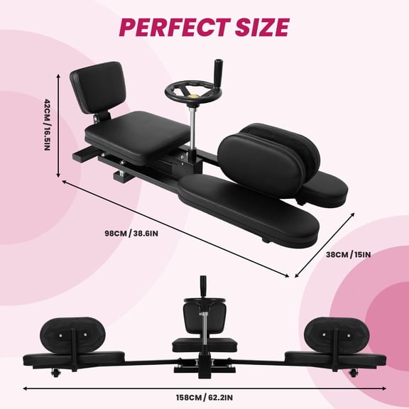 Heavy-Duty Leg Stretcher Machine,500LBS Leg Stretching Training Machine ,Gym Split Machine with Hand Wheel,for Home,Gym,Dance Studio