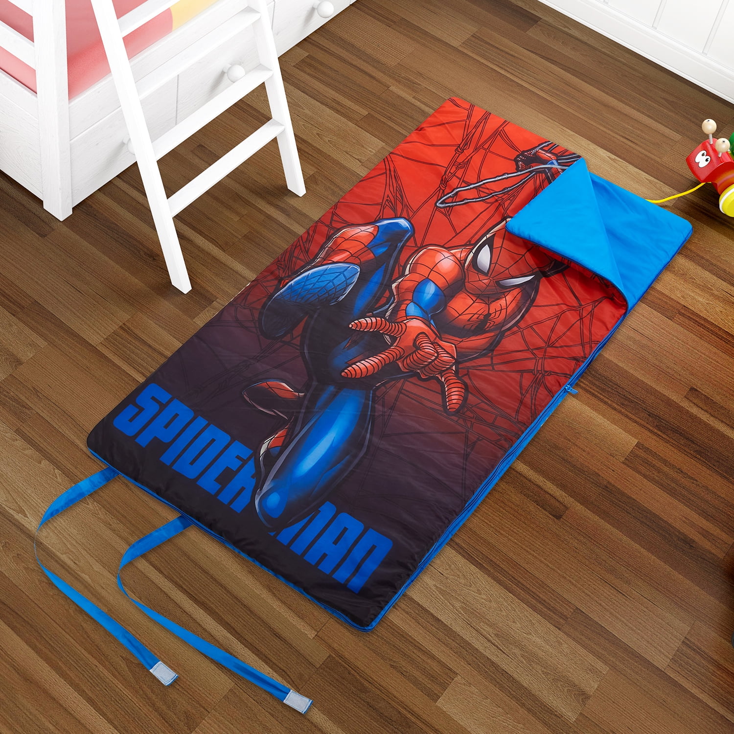 Marvel Spiderman Kids Slumber Bag, Machine Washable w/ Side Zipper