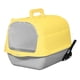 thumbnail image 2 of Caja de arena para gatos Fernando Inodoro cerrado con solapa en la puerta delantera Gris Amarillo, 2 of 8
