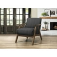 thumbnail image 5 of Lexicon Damala Mid-Century Fabric Upholstered Accent Chair in Dark Gray, 5 of 5
