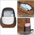 thumbnail image 4 of 17 Inch Lightweight Backpack,PVC Waterproof Oxford Fabric, Ergonomically Designed, with Large Capacity, Leopard Animal Pattern, 4 of 5