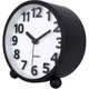 thumbnail image 3 of Silent Analog Alarm Clock,Black Metal Large 3D Digits,Non Ticking Table Clock with Night Light Bedside Alarm Clock 10.8cm, 3 of 4