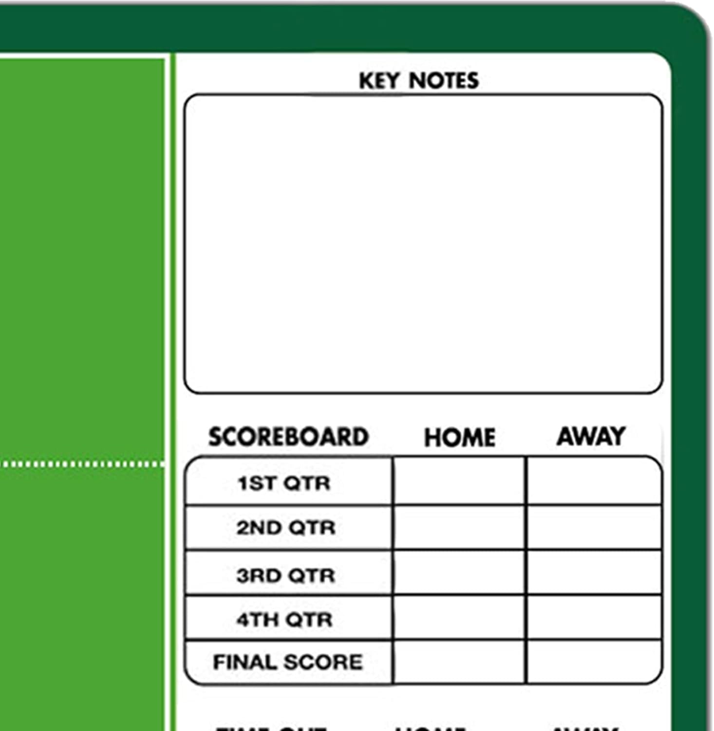 Dry Erase Soccer Coaching Board: Double-Sided Football Coaches Clipboard, Tactics Strategy Coach Lineup Board, Football Training Equipment for Coach and Game Plan