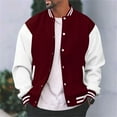thumbnail image 4 of WUWUQF Varsity Jacket Men, Men's Varsity Baseball Jacket Casual Boys College Lightweight Jacket Coat, 4 of 9