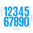 thumbnail image 2 of 3 inch Self Adhesive Vinyl Waterproof Mailbox Numbers Stickers 0-9 Mailbox Numbers Sticker 6 Sheets Strong Self Adhesive Vinyl House Numbers for mailbox House Address Stickers, 2 of 5