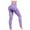 Purple, variant on Fashion Plus Size Gym Yoga Pants for Women Solid Color Seamless Hip Lifting Breathable Yoga Suit With Tight Fitting High Waisted Sports Bottom Fitness Pants Save to 65% off!
