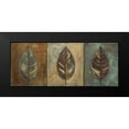 thumbnail image 2 of Pinto, Patricia 24x12 Black Modern Framed Museum Art Print Titled - New Leaf Panel II, 2 of 5