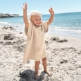thumbnail image 1 of Toalla de playa con capucha ZICOTO para niños, algodón gofrado, 1 of 7