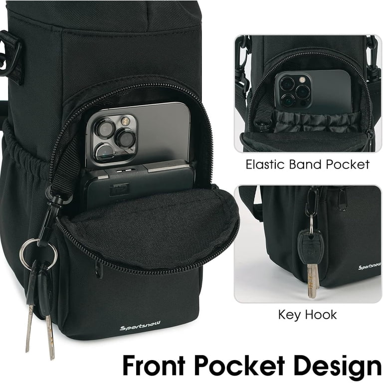 Narwey Insulated Water Bottle Sling Bag, 32-40oz Black photo 5