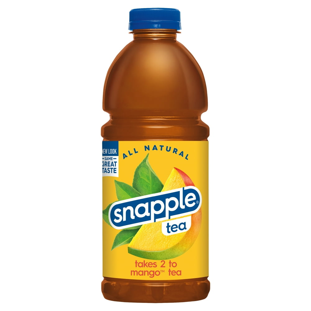 Snapple Takes 2 to Mango Tea, 32 Fl Oz Bottle, 1 Count