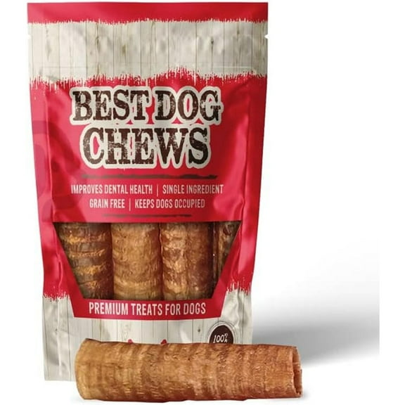 Best Dog Chews - Premium Trachea Flats (6") 12-Count - Natural, Single-Ingredient Dog Treat - Rawhide-Free - Delicious & Nutritious - Perfect for Joint & Dental Support