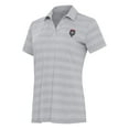 thumbnail image 2 of Women's Antigua Gray New Mexico Lobos Tunnel Polo, 2 of 3