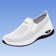 thumbnail image 5 of Orthopedic Walking Shoes for Women,2026 Womens Shoes,Woven Orthopedic Breathable Walking Sneaker Non-Slip Arch Support Slip on Shoes White 7, 5 of 6