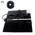 thumbnail image 2 of Flmtop EU/UK/US Plug 5/7/14/20W Tapis Chauffant Coussin Chauffant Réglable Couverture Électrique Noir, 2 of 9