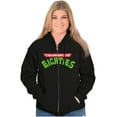 thumbnail image 3 of Retro Cartoon Logo Awesome Eighties Zip Up Hoodie Men's Women's Brisco Brands S, 3 of 6