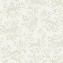 Chesapeake Revelry White Forest Frolic Wallpaper