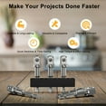 thumbnail image 1 of TFixol 1/4" Drive Impact Grade Socket Adapter Set - 10Pcs Heat-Treated Chrome Vanadium Steel Extensions with 10-Slot Storage Bar for Automotive, DIY, and General Repairs, 1 of 7