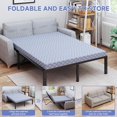 thumbnail image 2 of Lilypelle Foldable Sofa Bed Replacement Mattress, 4 Inch Memory Foam Trifold Pull Out Couch Bed, Full Size for Convertible Sleeper, 72" L x 59" W x 4" H, 2 of 7