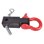 WINMAX AUTOMOTIVE TOOLS Receiver Hitch D-Ring With 5T 3/4In Shackle Tow Hook Winch Mount To 2" Receivers