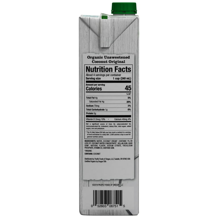 Pacific Foods Barista Series Coconut Milk, 32 Fz 