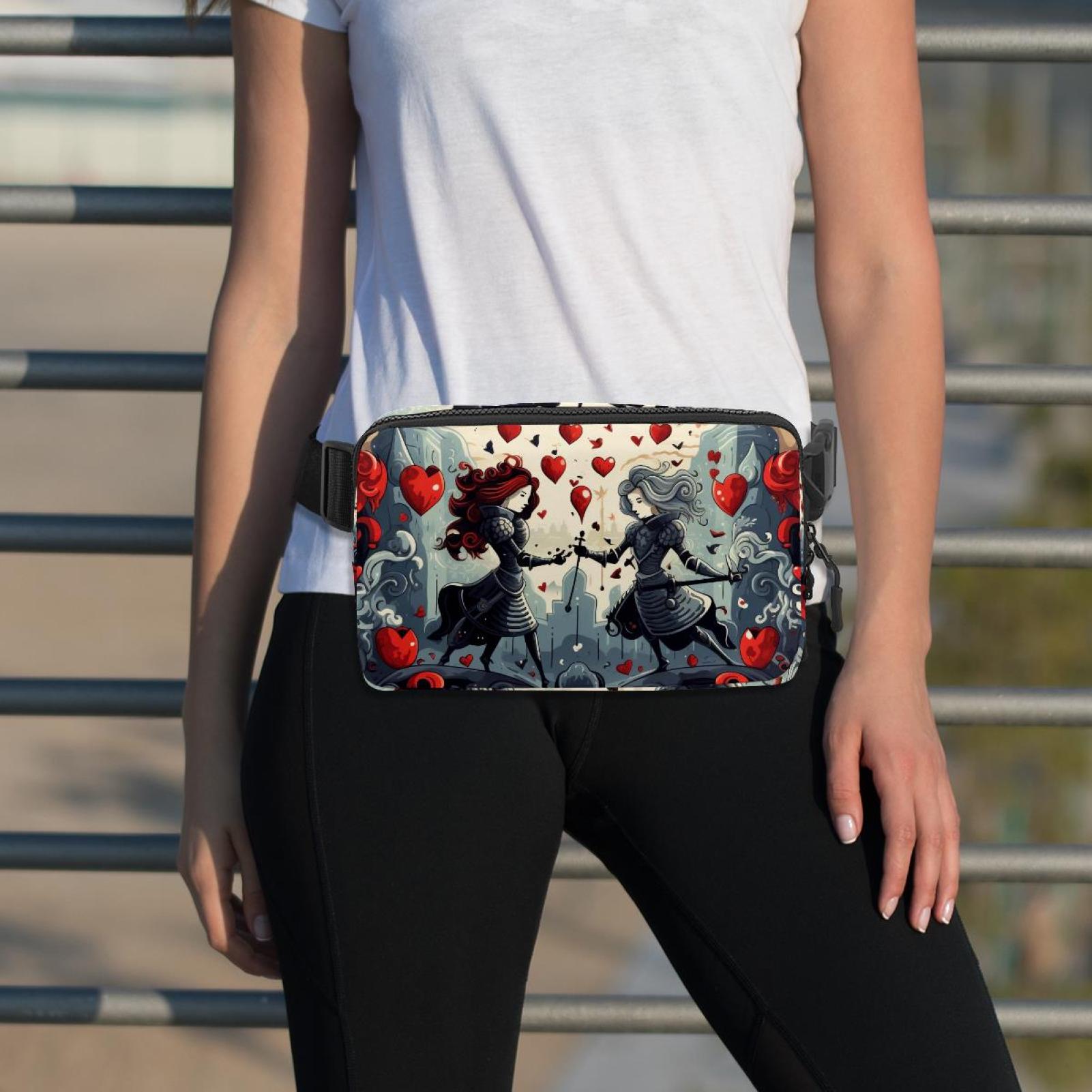 Love Lightweight Adjustable Running Belt Bag Fanny Pack Waist Pack with Extension Strap Unisex