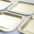 thumbnail image 2 of Square Paper Plates, 9 in, Gold Foil, 8ct, 2 of 3
