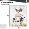 thumbnail image 4 of Stupell Industries Cottage Farm Animal Stack and Sunflowers White Framed Giclee Art, 24 x 30, by Christine Simpson Art, 4 of 8