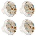 thumbnail image 1 of 4 Pcs Starfish Knobs for Kitchen Cabinet Cupboard Dresser Bookcase Drawer Pulls Handles Round Home Decor, 1 of 5