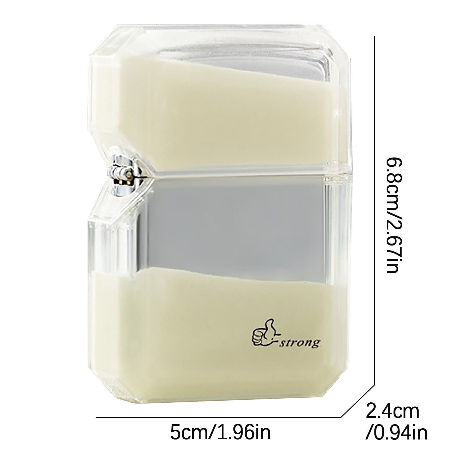 Aufmer Quicksand Luminous Windproof Lighter,Refillable Lighters,Luminous Transparent Oil Bin Fine Gift
